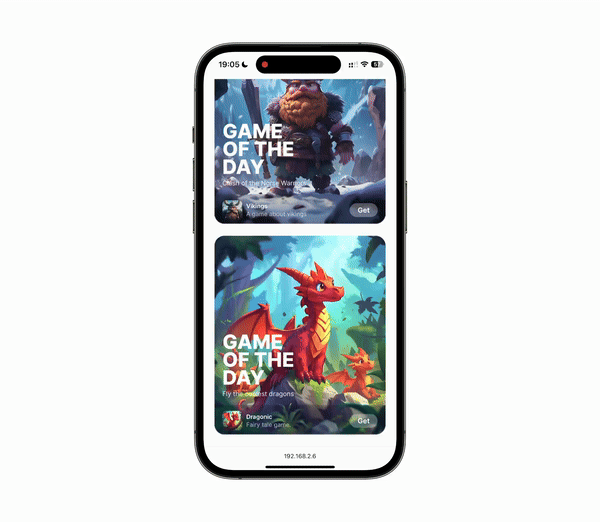 Animated App Store Example